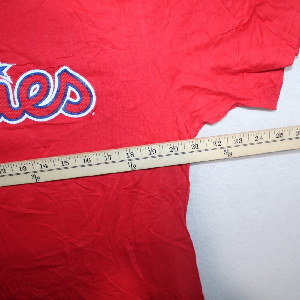 MLB Philadelphia Phillies Men Red Tee Shirt Harper 3 Majestic Size Large - Picture 2 of 10